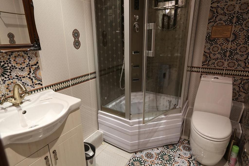 Двухместный (Двухместный номер Делюкс с 1 кроватью и душем) отеля Romani, Москва