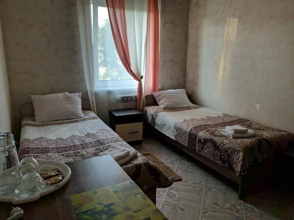 Двухместный (Двухместный номер с 2 отдельными кроватями и видом на озеро) отеля Жемчужина ика, Крутинка