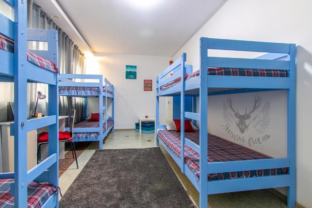 Номер (Спальное место на двухъярусной кровати в общем номере для мужчин) хостела Летучий Олень, Екатеринбург