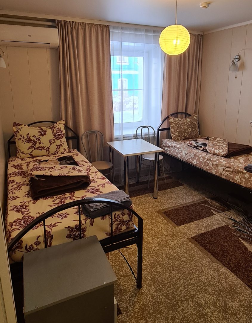 Двухместный (Двухместный номер с 2 отдельными кроватями и общей ванной комнатой) гостевого дома Турист, Елец