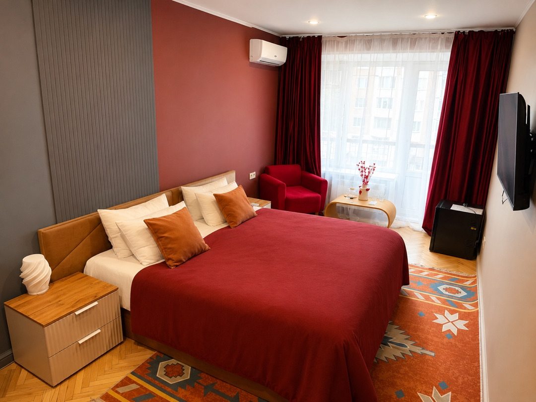 Двухместный (Обновленный стандарт с кроватью QUEEN SIZE), Corsa Vita Hotel