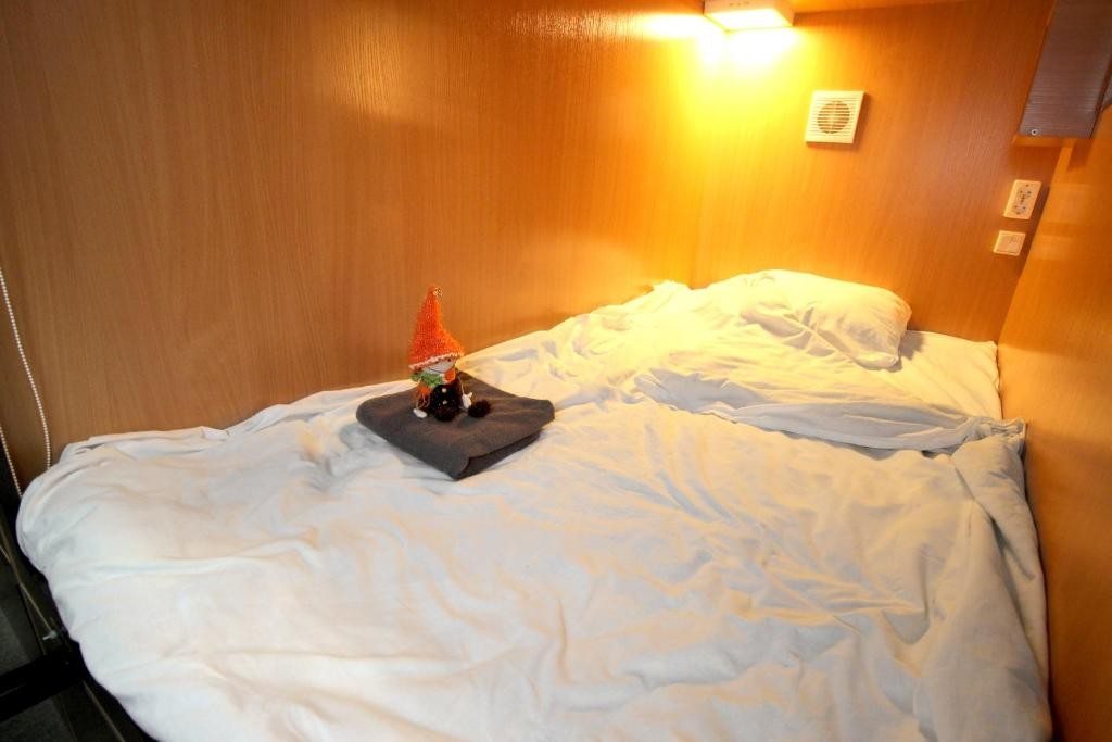 Номер (Спальное место на двухъярусной кровати в общем номере для мужчин и женщин) капсульного отеля Homebox, Москва