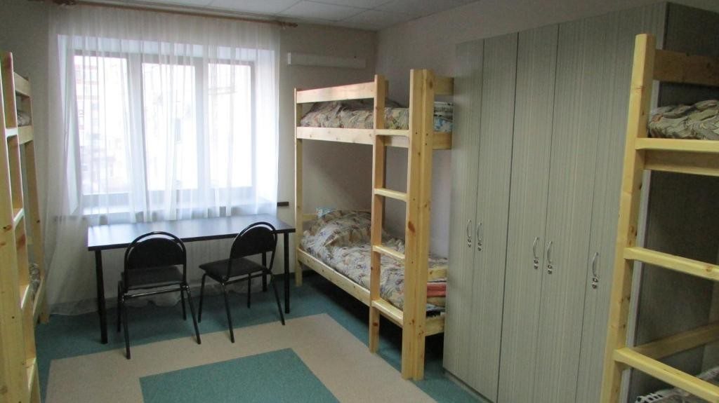Номер (Спальное место на двухъярусной кровати в общем номере для мужчин и женщин) хостела Hostel 4&4, Самара
