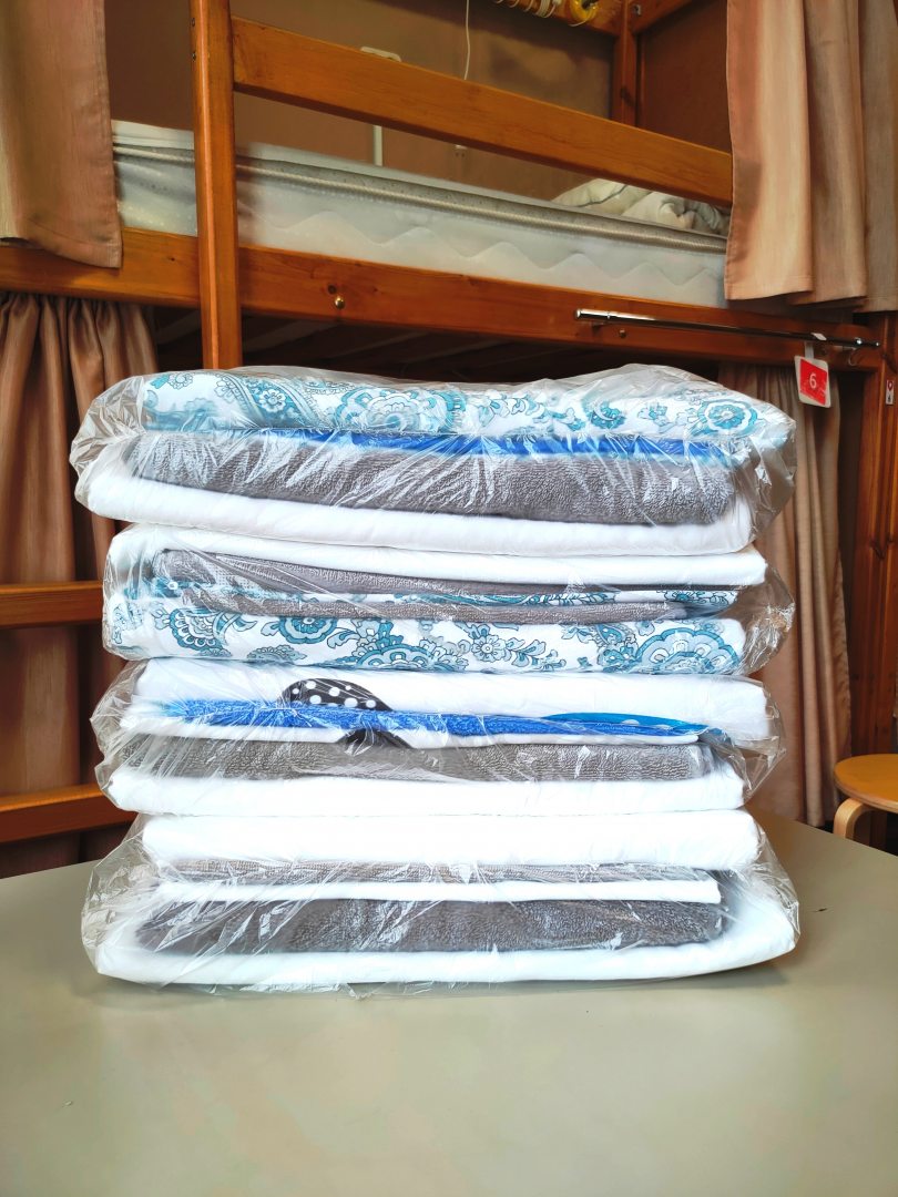 Стирка постельного белья, полотенец и вещей гостей выполняется в соответствии с местными нормативными требованиями, Хостелы Рус Самара