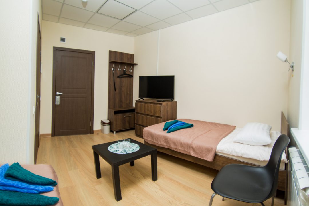 Двухместный (Двухместный с двумя отдельными кроватями) гостиницы Центральная, Руза