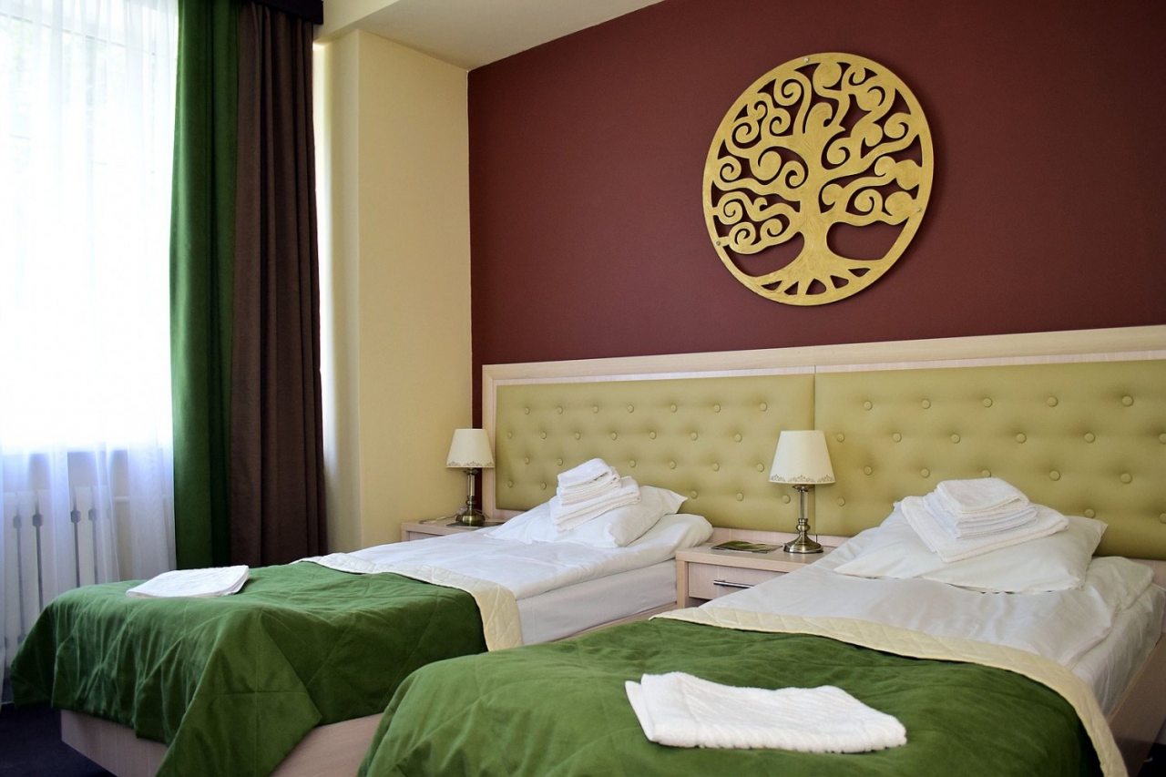 Двухместный (Улучшенный двухместный номер с 2 отдельными кроватями с 08:00 до 22:00), Санаторий Кедр