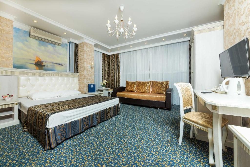 Двухместный (Двухместный номер «Комфорт» с 1 кроватью или 2 отдельными кроватями) отеля Богема, Анапа