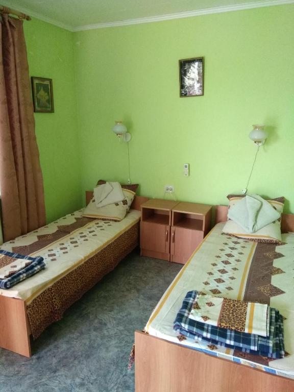 Двухместный (Бюджетный двухместный номер с 2 отдельными кроватями) гостевого дома На Барциц 5, Гагра
