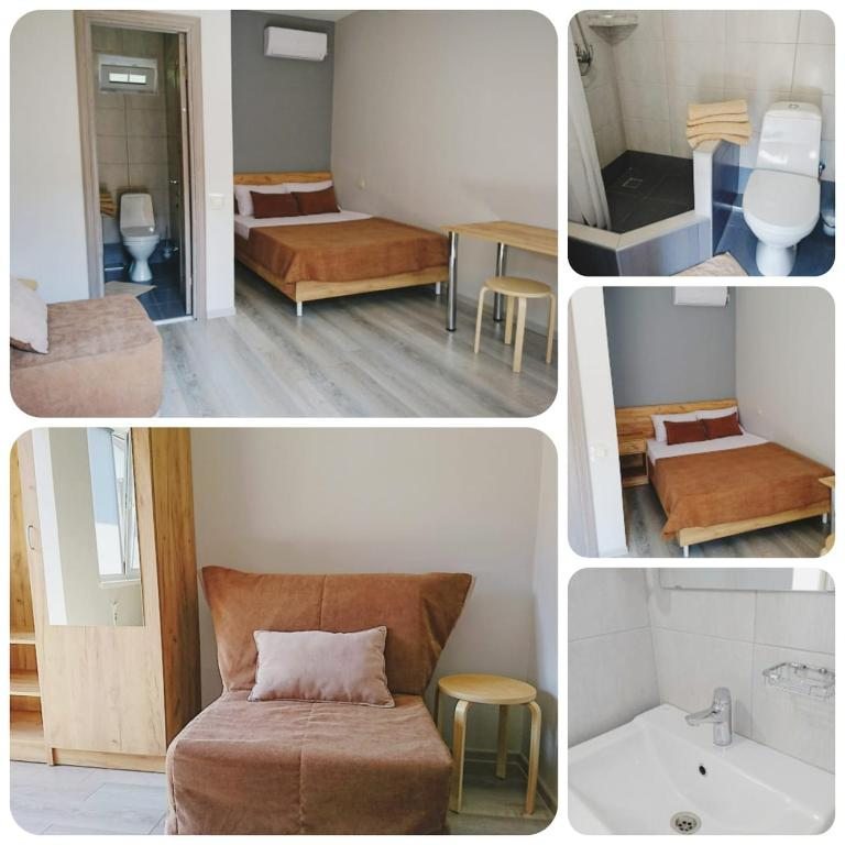 Трехместный (Трехместный номер с ванной комнатой) гостевого дома на Самбурова 248, Анапа