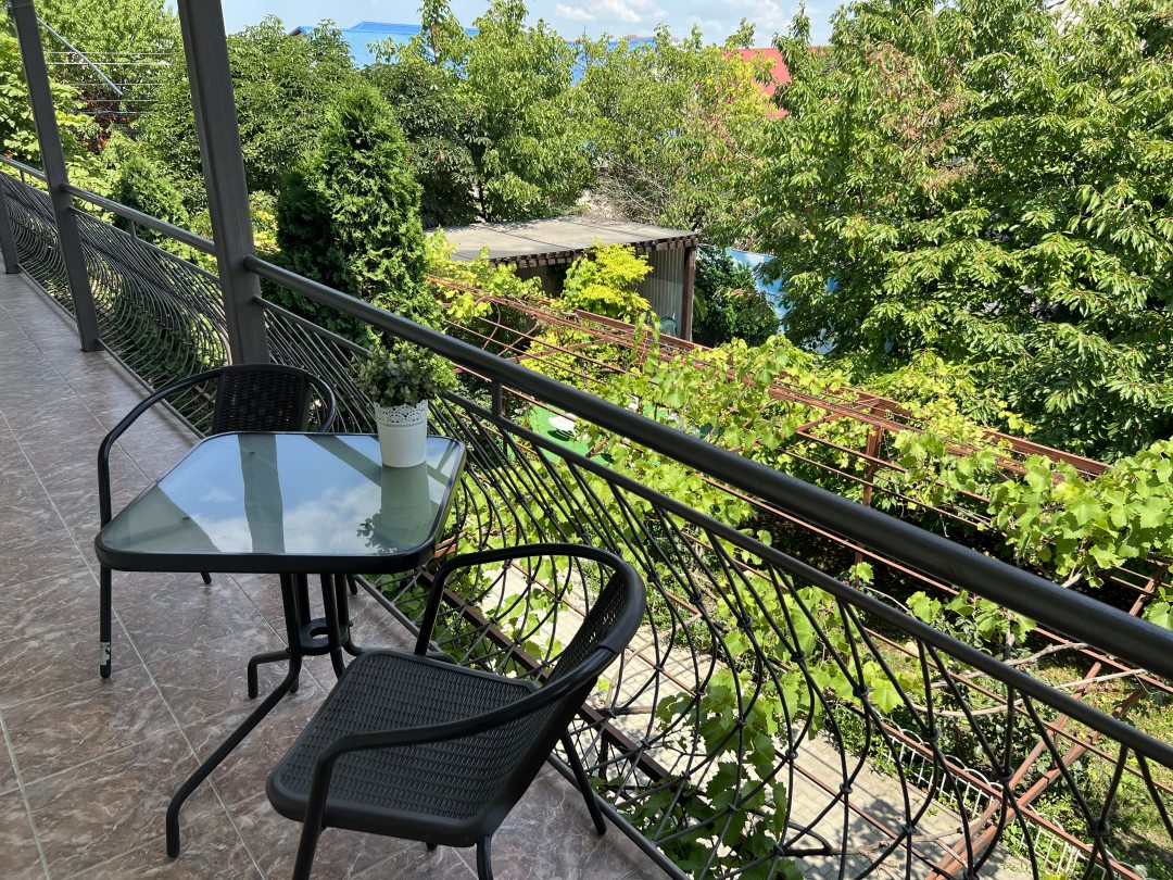 Вид на сад с балкона, Гостевой дом Ирина