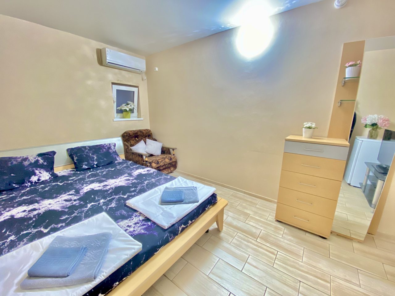 Двухместный (Двухместный эконом с двуспальной кроватью), Гостевой дом На Тургенева 33