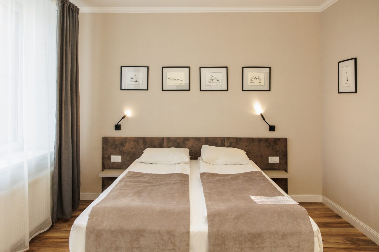 Двухместный (Просторный с 1 кроватью или 2 отдельными кроватями и кухней), Отель Артбокс