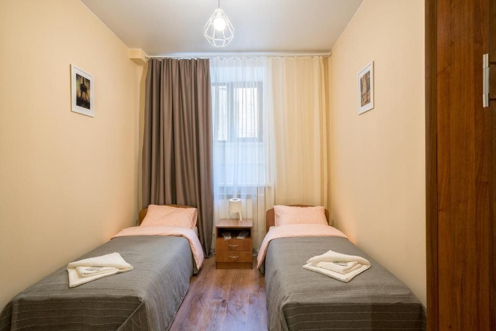 Двухместный (Двухместный номер с 2 отдельными кроватями и ванной комнатой) отеля Gvidi, Санкт-Петербург