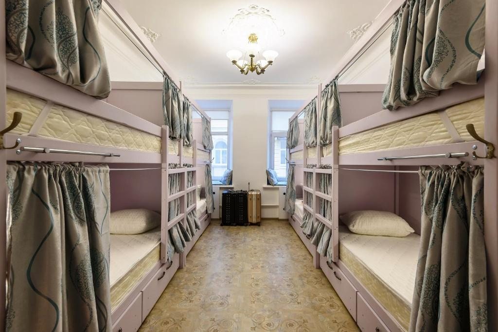 Восьмиместный (Кровать в общем 8-местном номере для мужчин и женщин) хостела Хостелы Рус - на Пречистенке, Москва