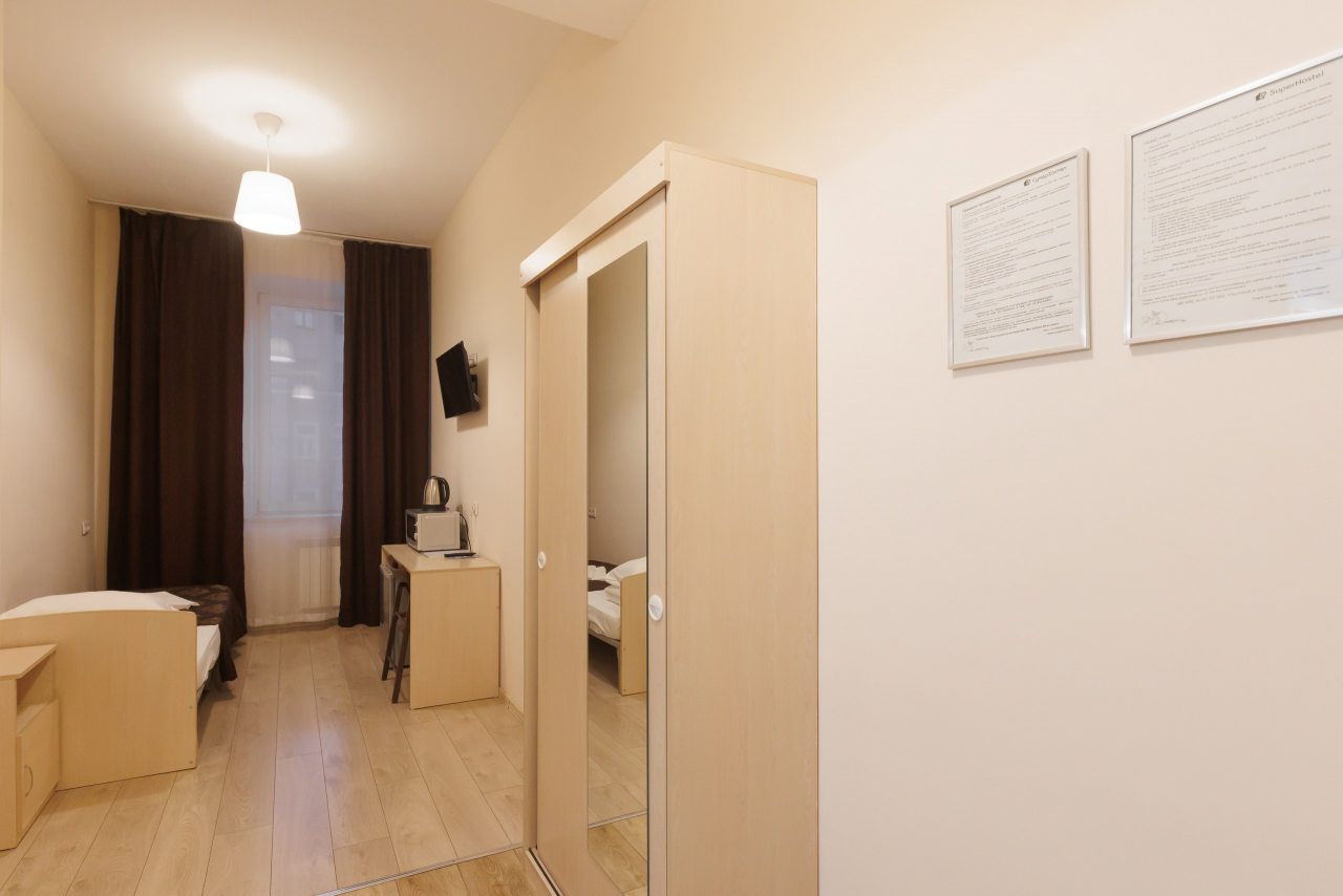 Одноместный (Комфорт), Отель SuperHostel на 1-й Советской 12