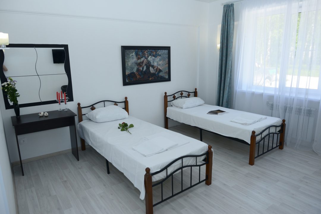 Двухместный (Большой двухместный номер c 1 кроватью или 2 отдельными кроватями) отеля DeltaFly, Домодедово