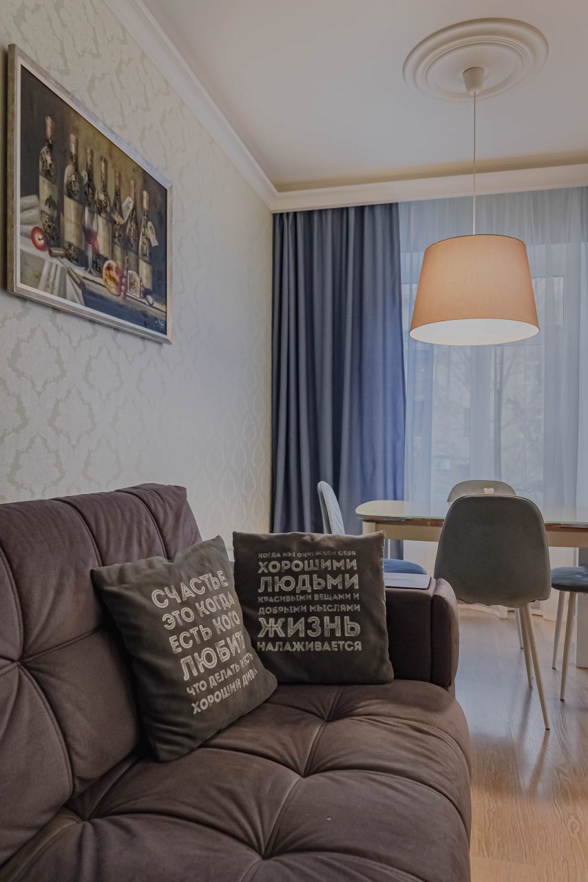 Апартаменты (Светлые двухкомнатные с сауной #23), Отель Априори