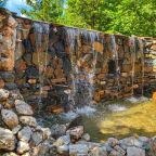 Вид на летний фонтан