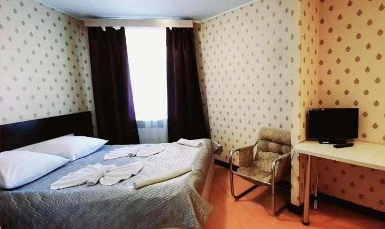 Двухместный (Двухместный номер Делюкс с 1 кроватью) гостиницы Олония, Олонец