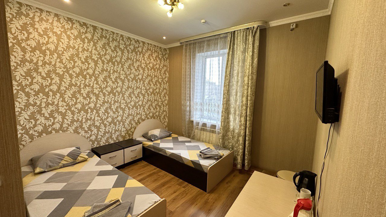 Двухместный (Бюджетный двухместный номер с 2 отдельными кроватями) гостиницы Милана, Оренбург