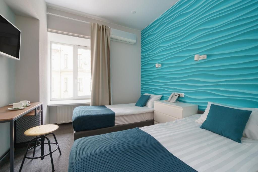 Двухместный (Стандартный номер с 2 отдельными кроватями) отеля STEPS HOTEL, Санкт-Петербург