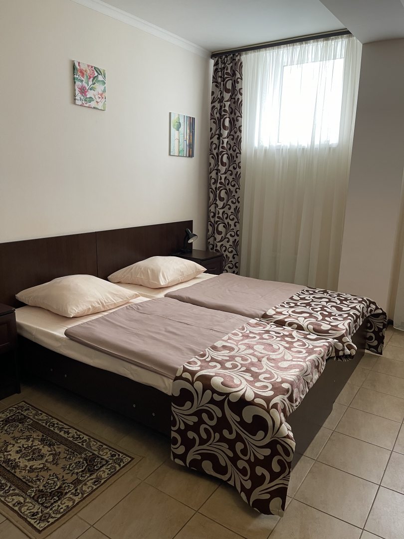 Студио (Студия с двумя односпальными кроватями) гостиницы Мир на Карбышева, Балашиха