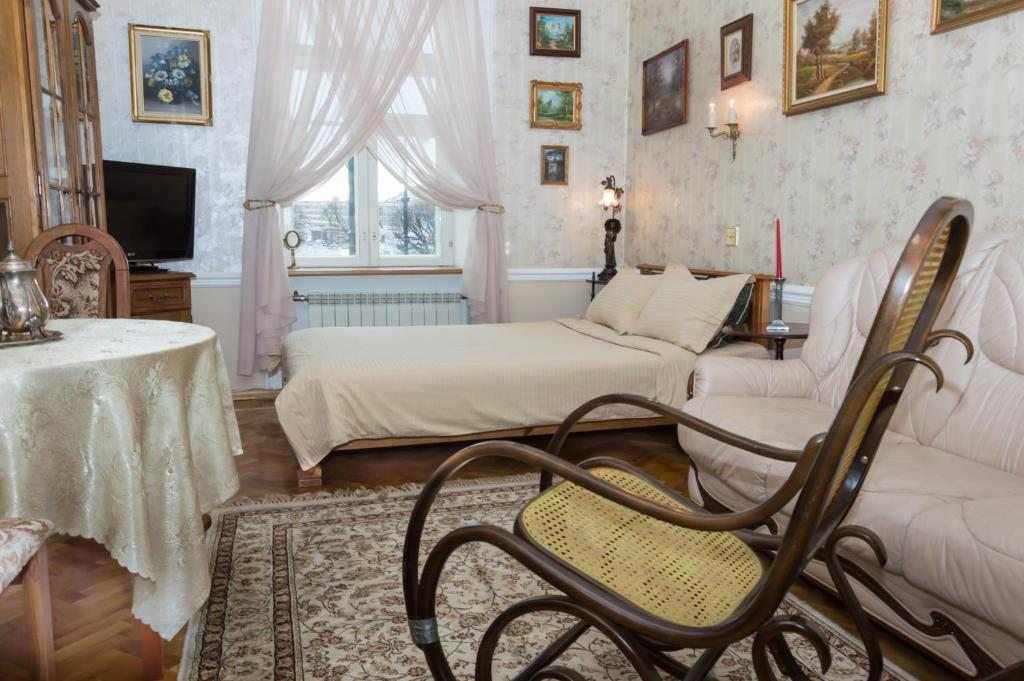 Двухместный (Двухместный номер с 1 кроватью и общей ванной комнатой) отеля Вид на Неву, Санкт-Петербург