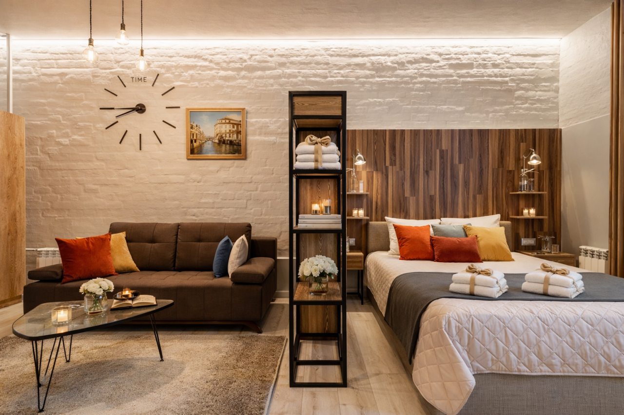 Студио (Family Studio), Апарт-отель Джулиата Июль