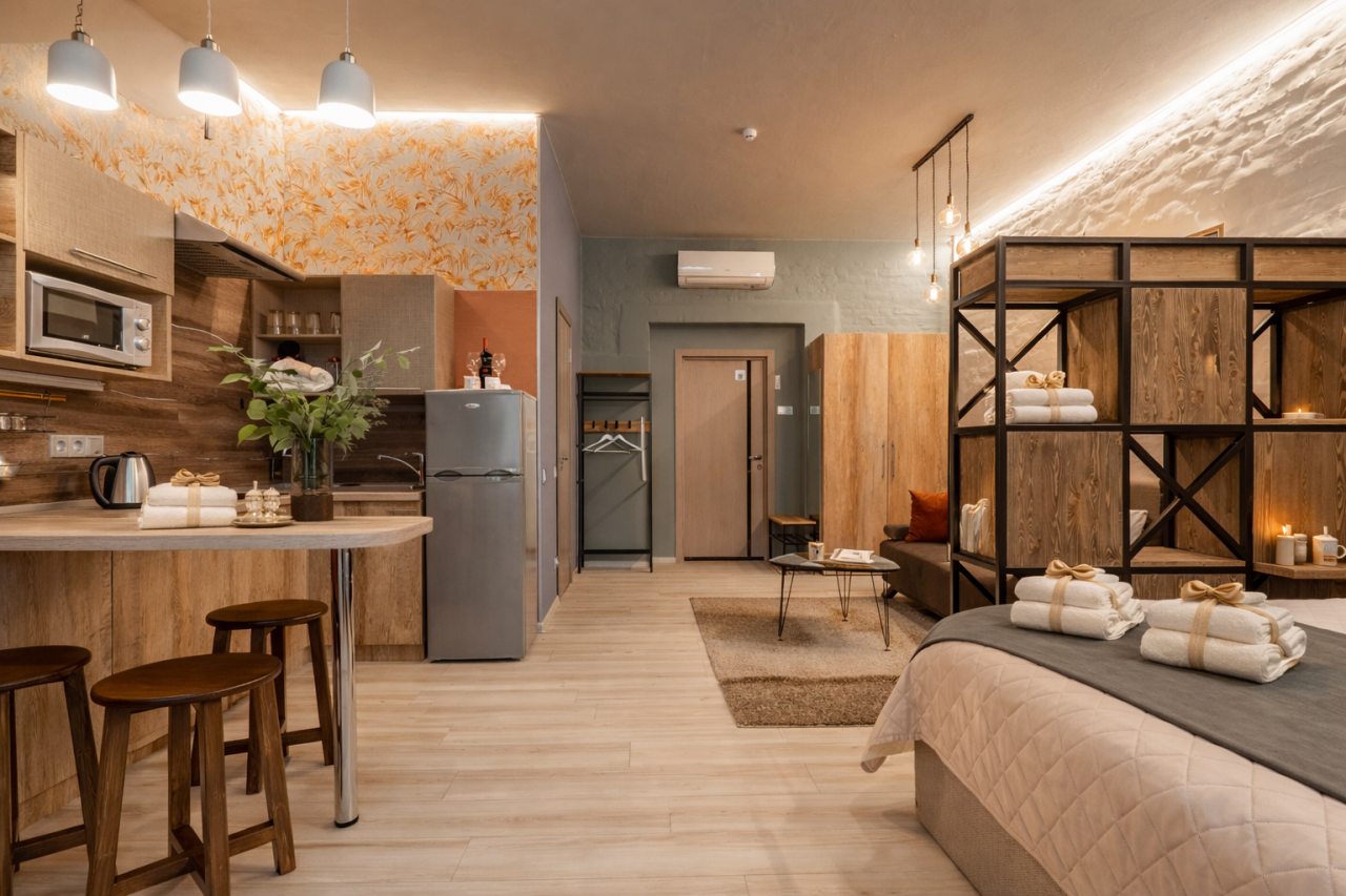 Студио (Family Studio), Апарт-отель Джулиата Июль