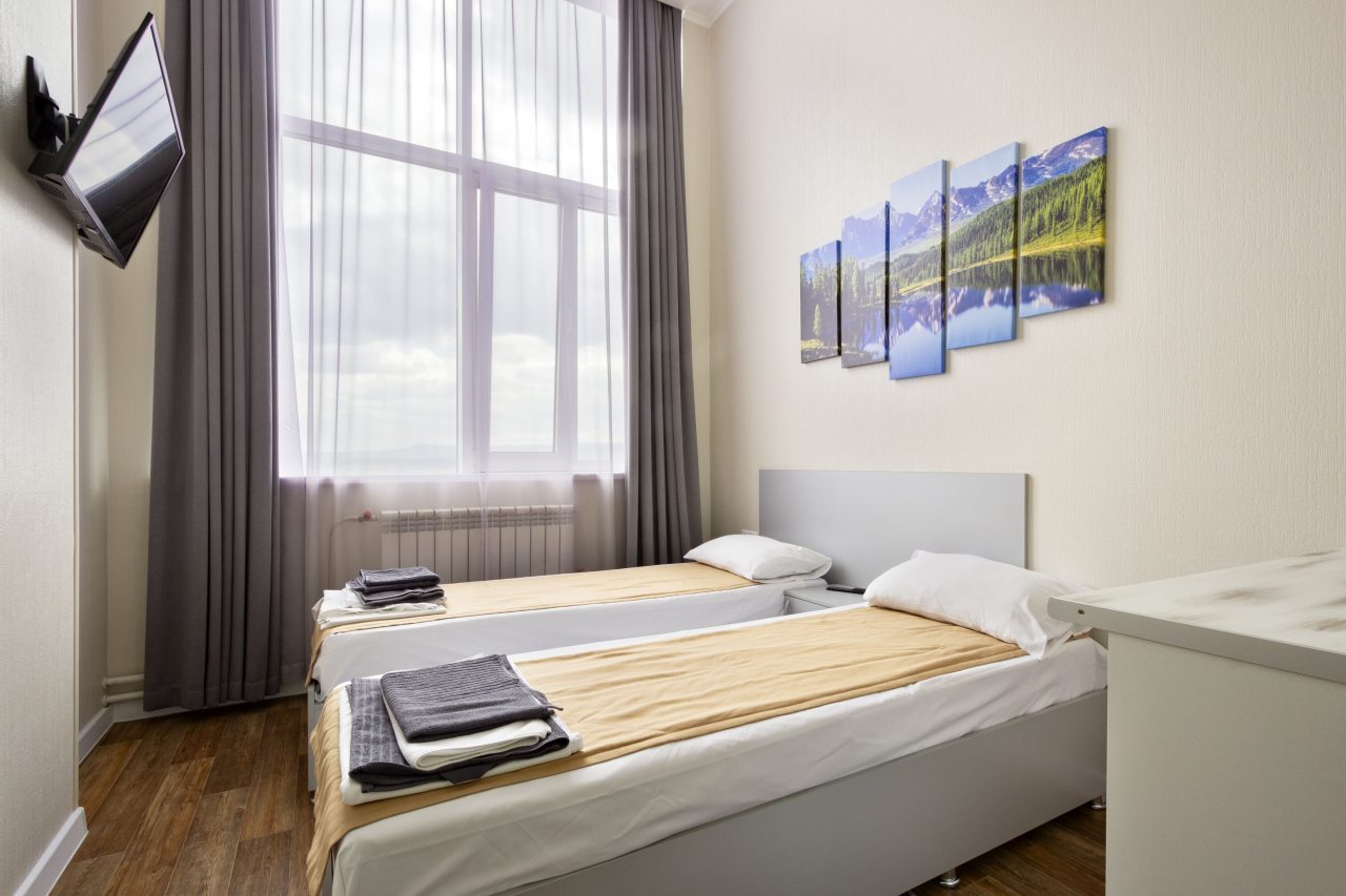 Двухместный (Стандартный двухместный номер с 2 отдельными кроватями) апарт-отеля Парк Сити от Крассталкер, Красноярск