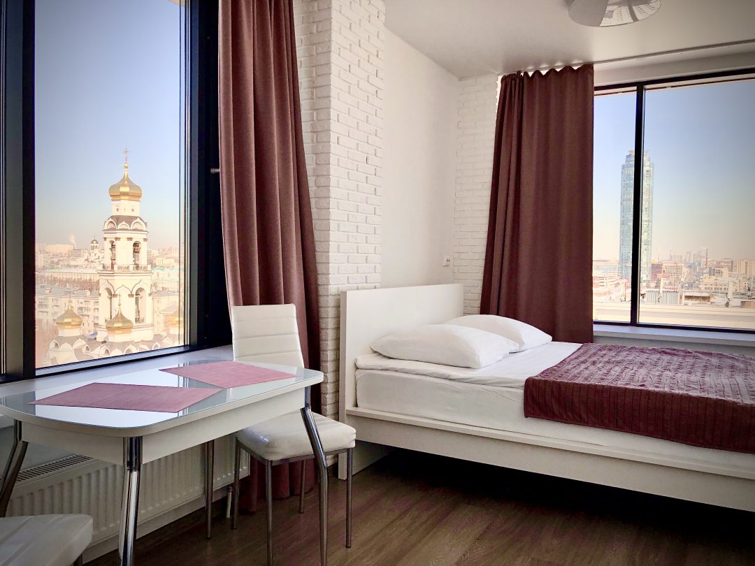 Двухместный (Студия с панорамным видом) апарт-отеля Allen Park in Radius, Екатеринбург