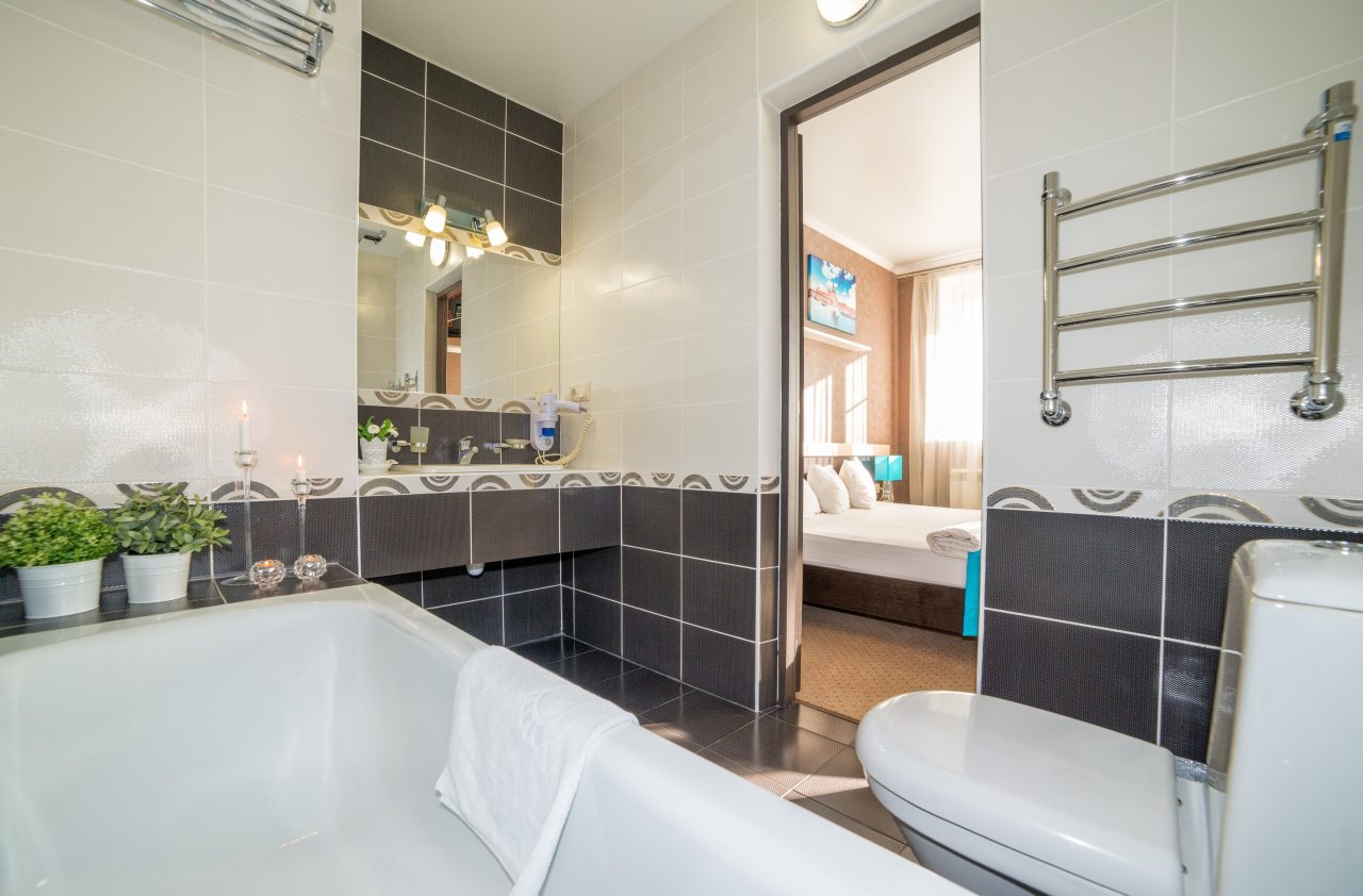 Ванная комната в номере Люкс