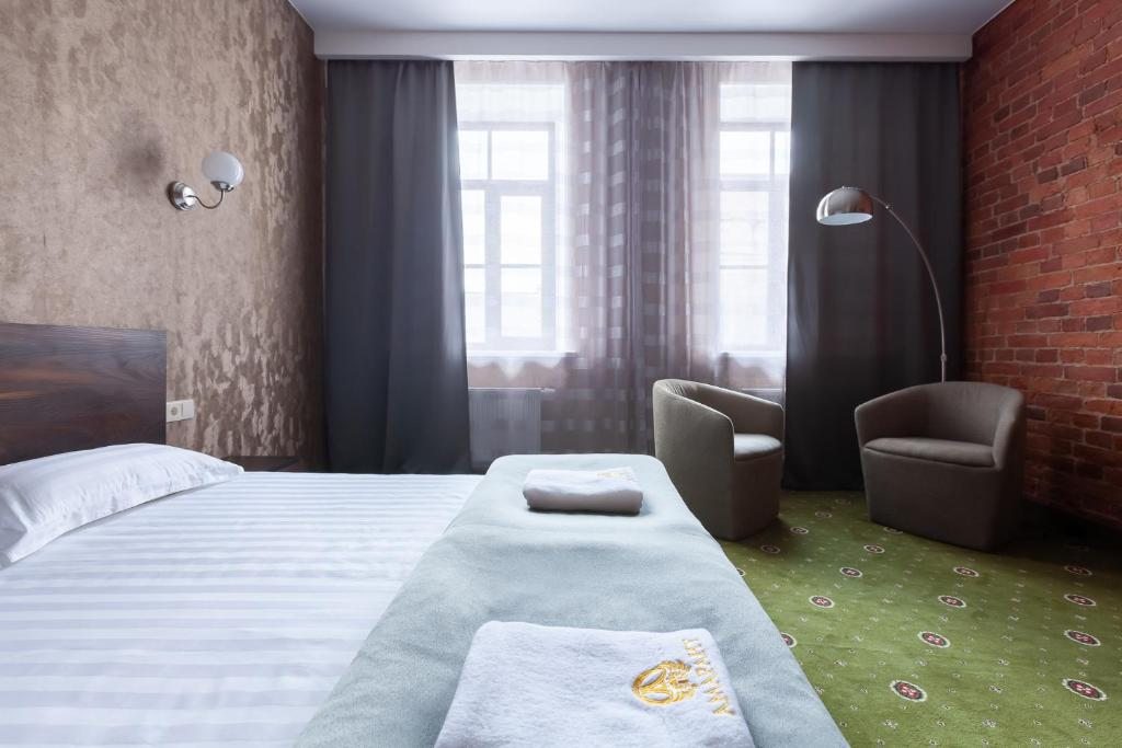 Двухместный (Улучшенный двухместный номер с 1 кроватью или 2 отдельными кроватями) отеля Амарант, Санкт-Петербург