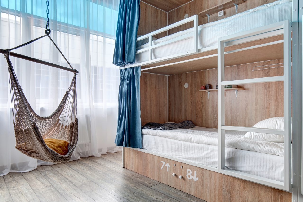 Десятиместный (Кровать в 10-и местном общем номере повышенной комфортности) хостела Roomy Hostel, Екатеринбург