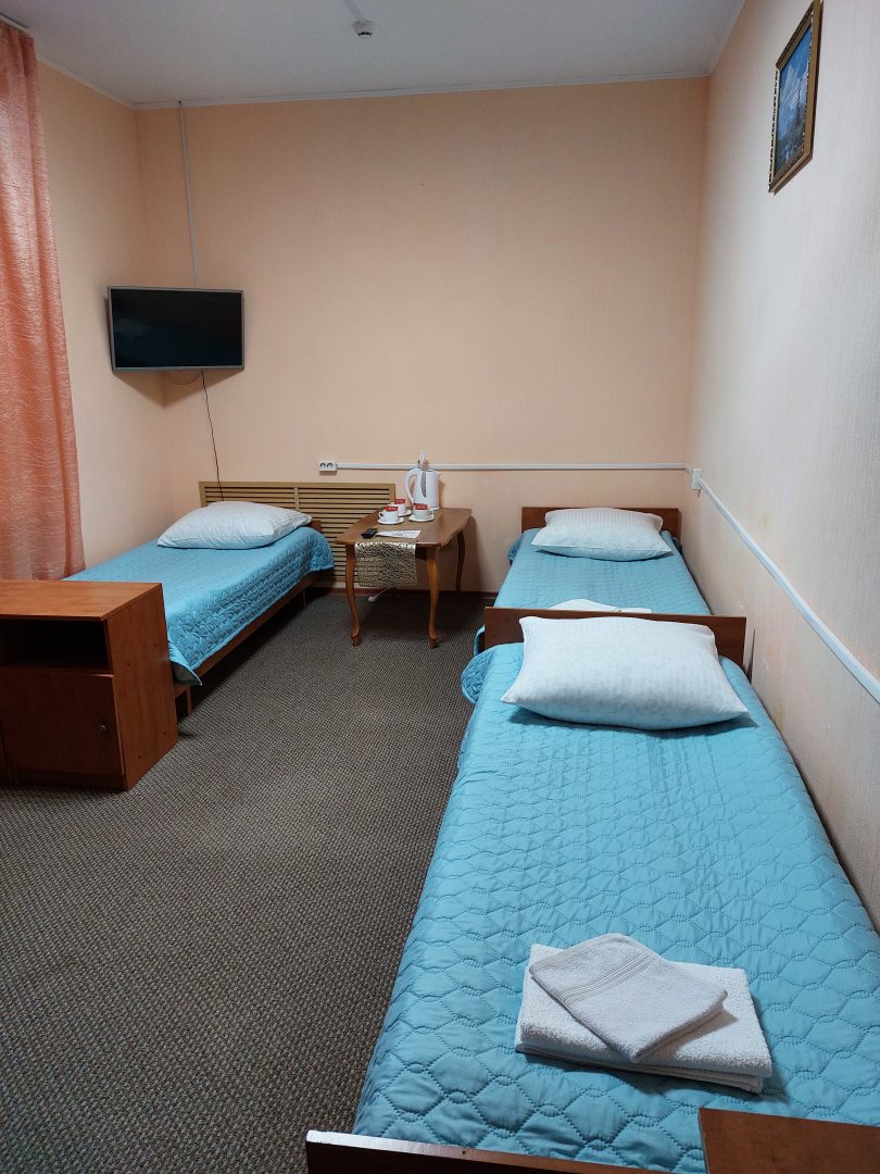 Трехместный (Стандартный трехместный номер) гостиницы Hotel Kurshavel, Байкальск