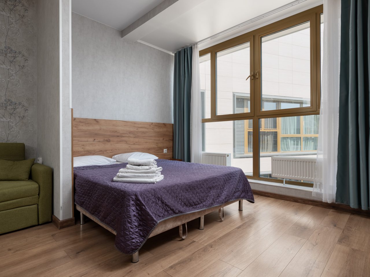 Трехместный (Стандартный номер с 1 кроватью и креслом-кроватью), Апартаменты Киго Лайнер Восток