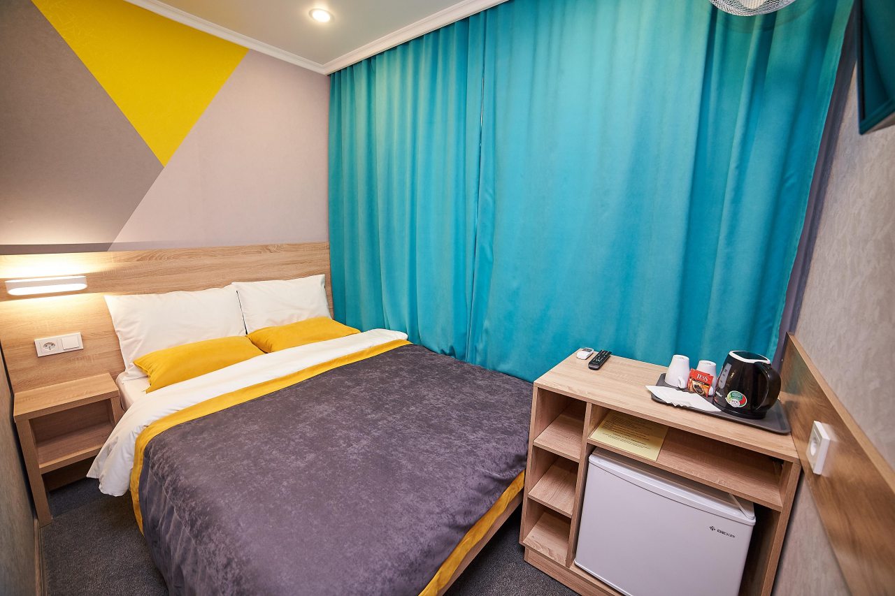 Двухместный (Бюджетный номер с 1 кроватью), Отель Луна