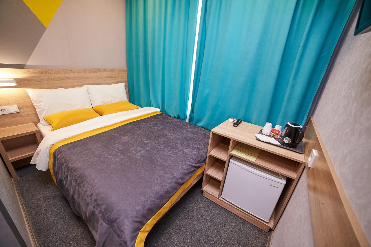 Двухместный (Бюджетный номер с 1 кроватью), Отель Луна