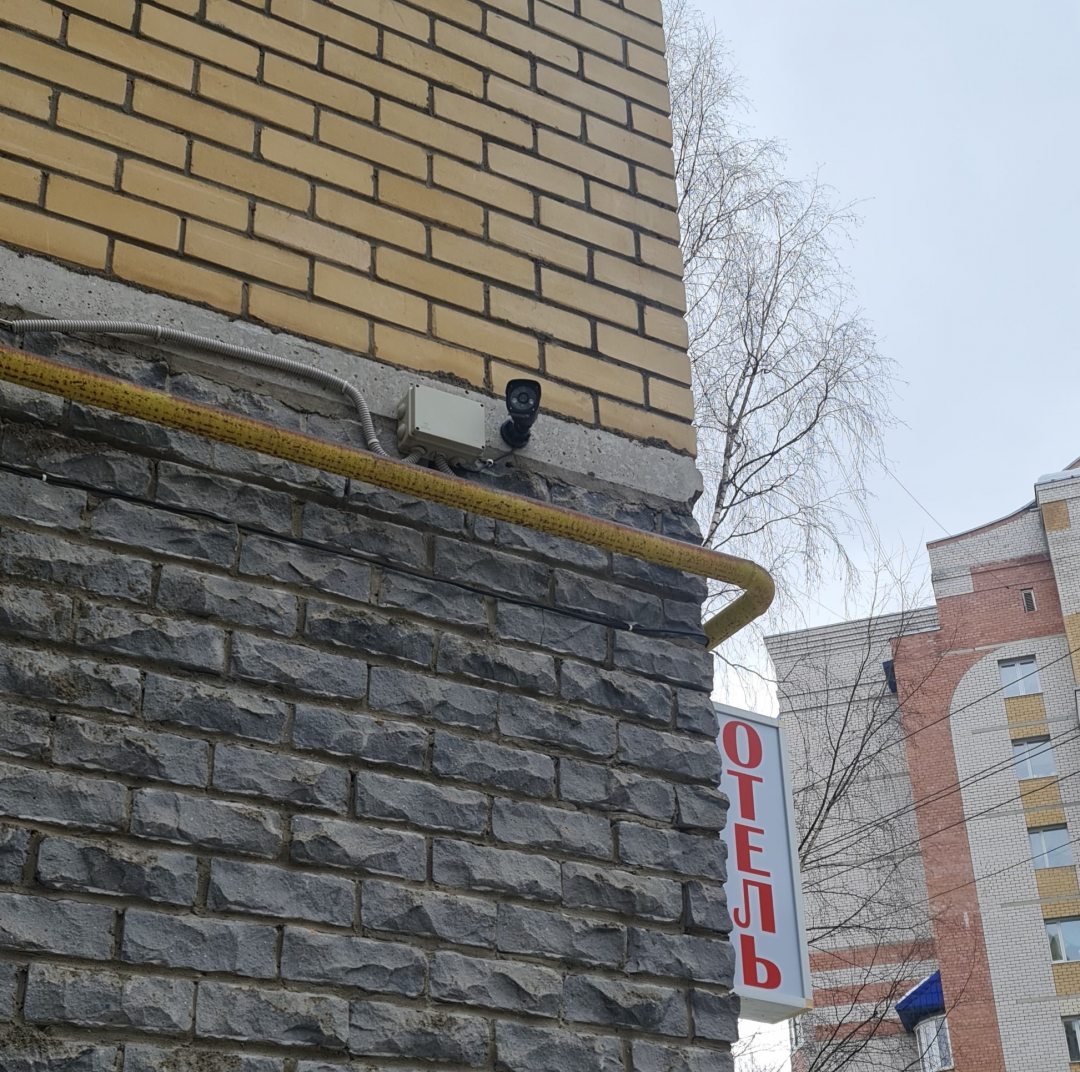 Видеонаблюдение снаружи здания, Мини-отель На Ленина