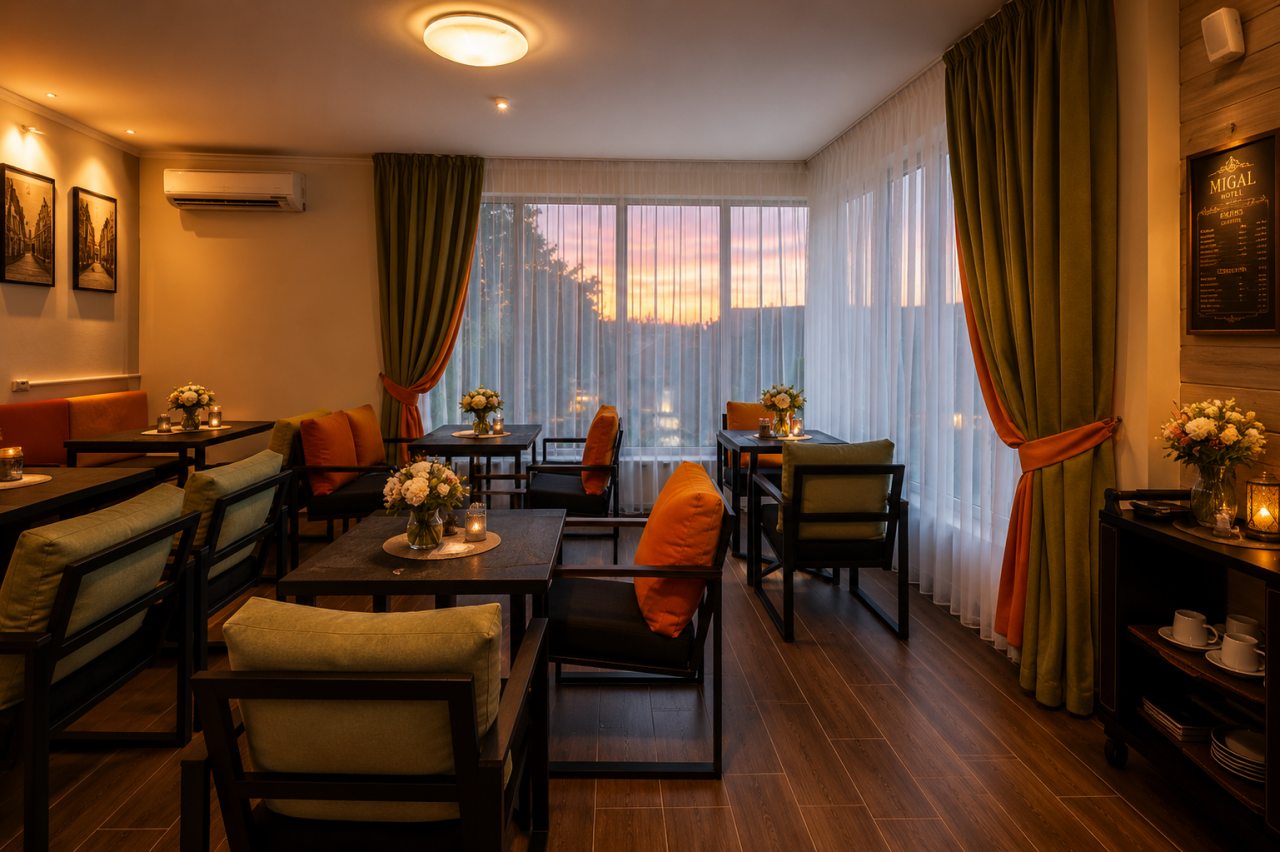 Кафе Migal Lounge: блюда и напитки на свежем воздухе