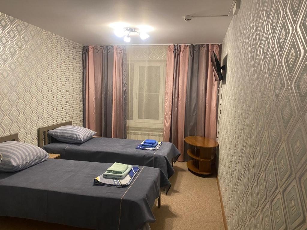 Двухместный (Бюджетный двухместный номер с 2 отдельными кроватями) гостиницы Галкино, Воронеж