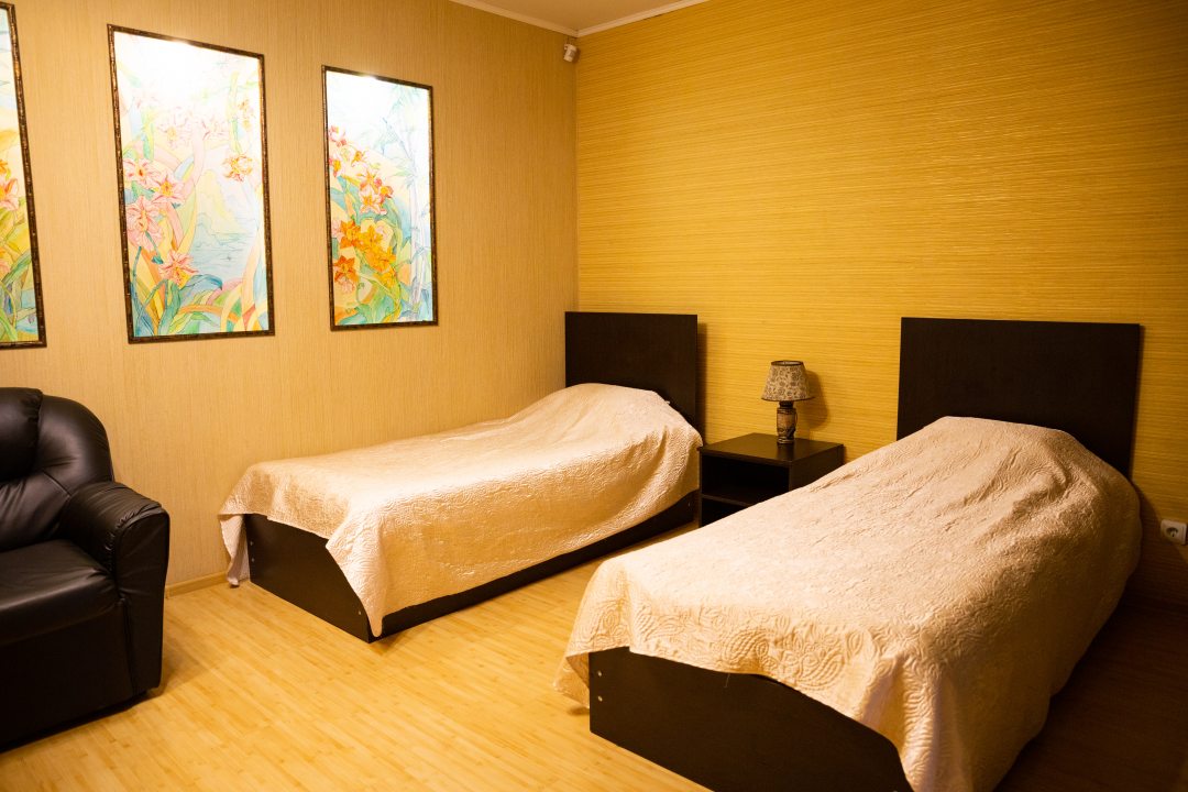 Двухместный (Бюджетный двухместный номер с 2 отдельными кроватями) гостиницы Сакура, Рязань
