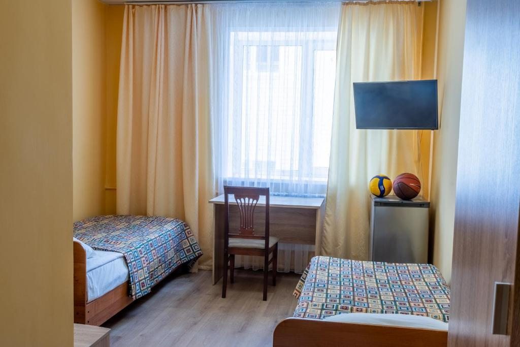 Двухместный (Двухместный номер с 2 отдельными кроватями и душем) отеля Согдиана, Воронеж