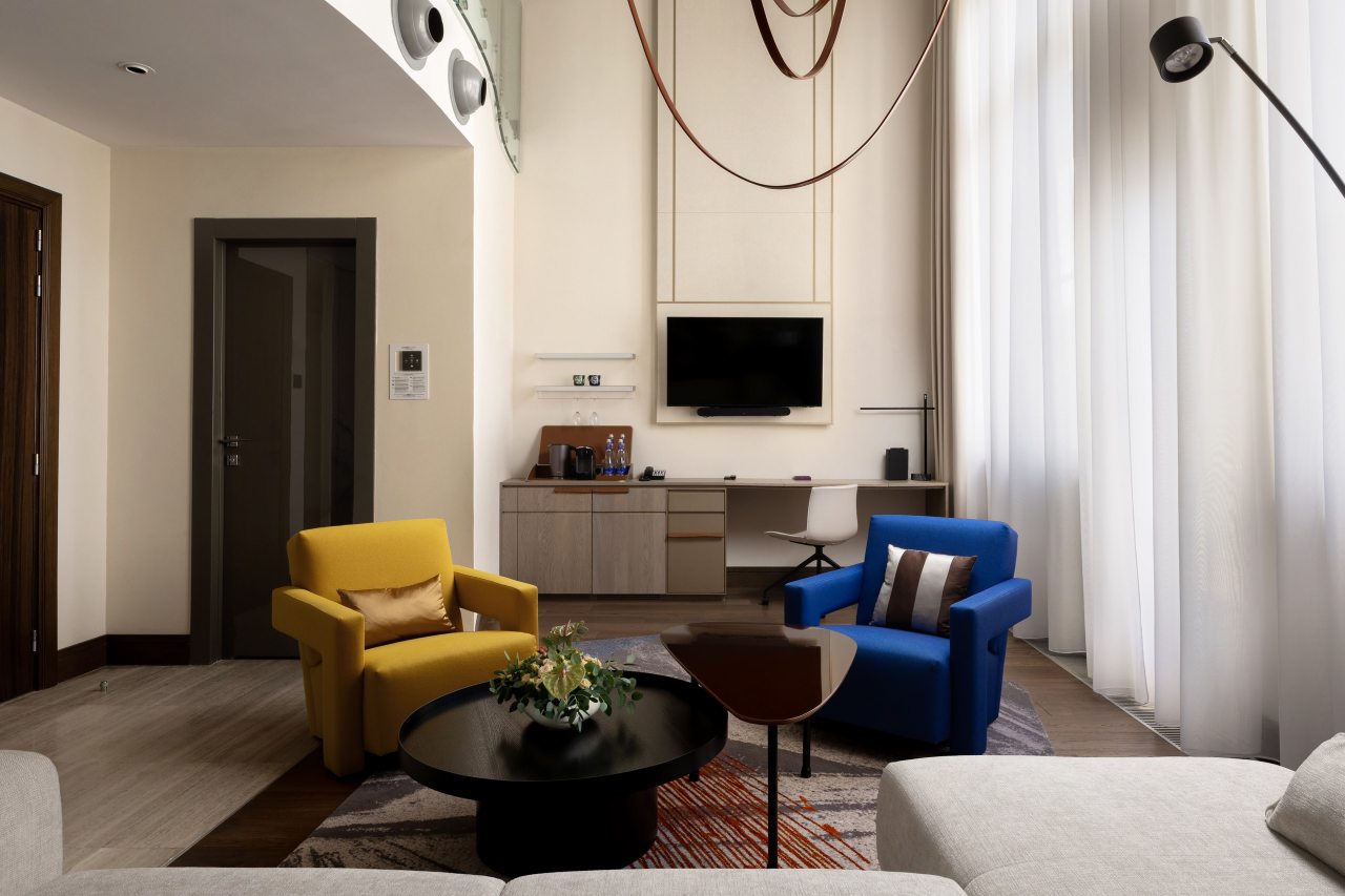 Двухместный (Номер Duplex двухуровневый, вид на море — с двуспальной кроватью и диваном), Отель Swissotel Resort Сочи Камелия