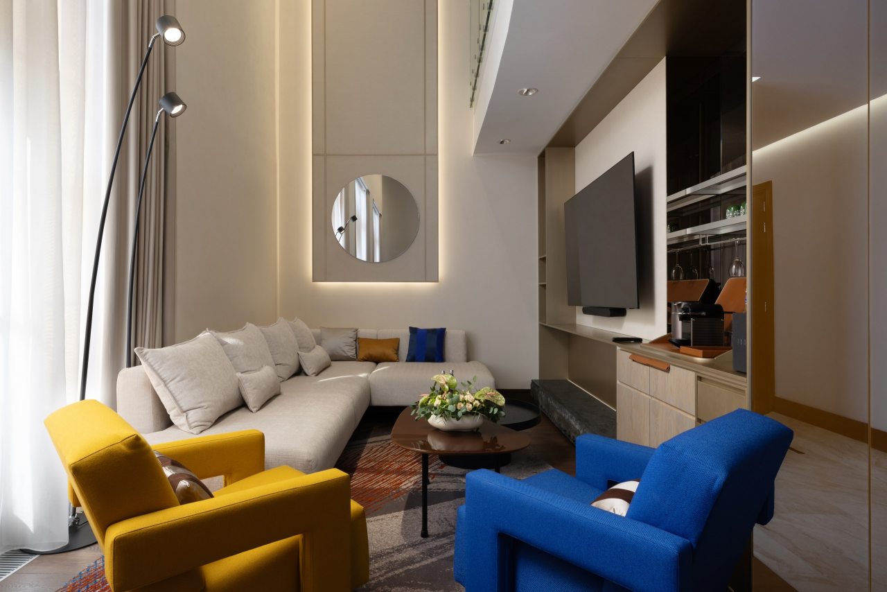 Двухместный (Номер Grand Duplex двухуровневый, вид на море — с двуспальной кроватью, раскладным диваном), Отель Swissotel Resort Сочи Камелия