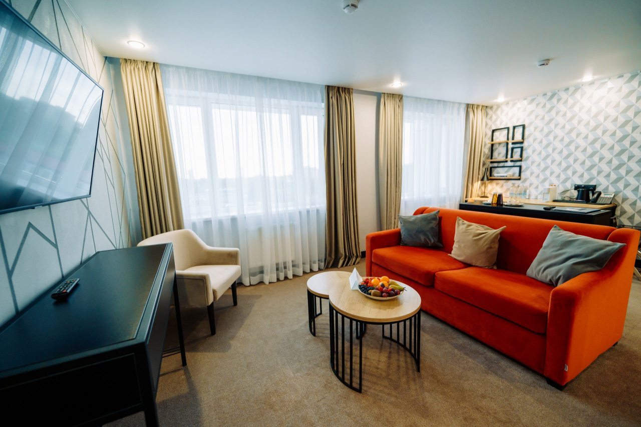 Люкс (Двухместный номер + 2 доп.места), Отель Х.ROOM