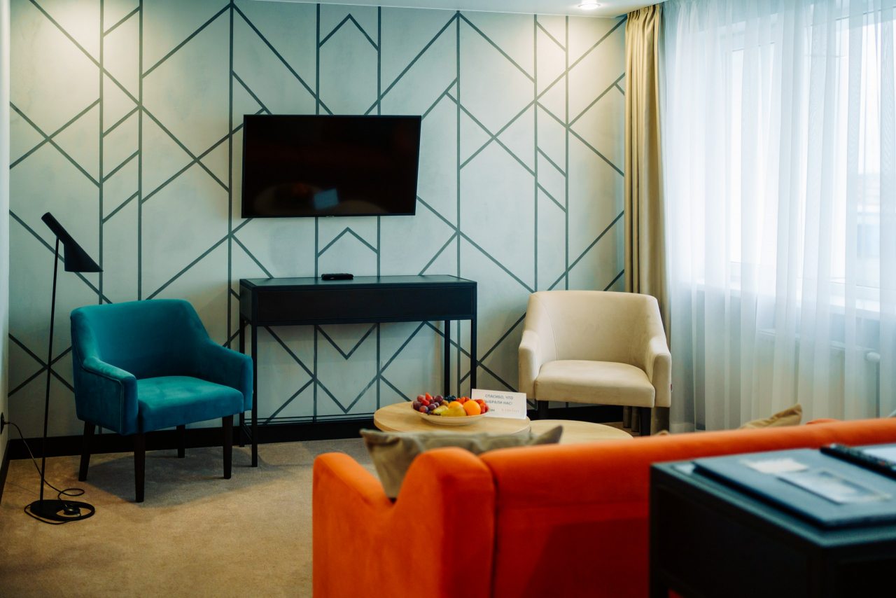 Люкс (Двухместный номер + 2 доп.места), Отель Х.ROOM