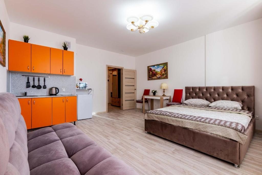 Апартаменты (Апартаменты с 1 спальней) апарт-отеля Монблан DreamHouse, Екатеринбург