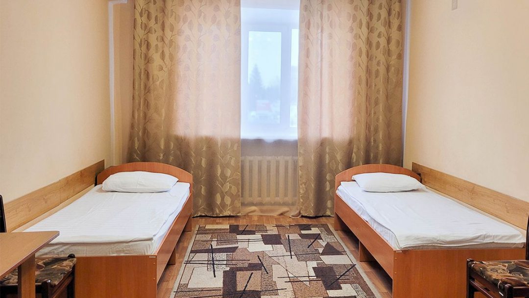 Четырехместный (Кровать в 4-местном женском экономе) гостиницы Smart Hotel КДО Барнаул