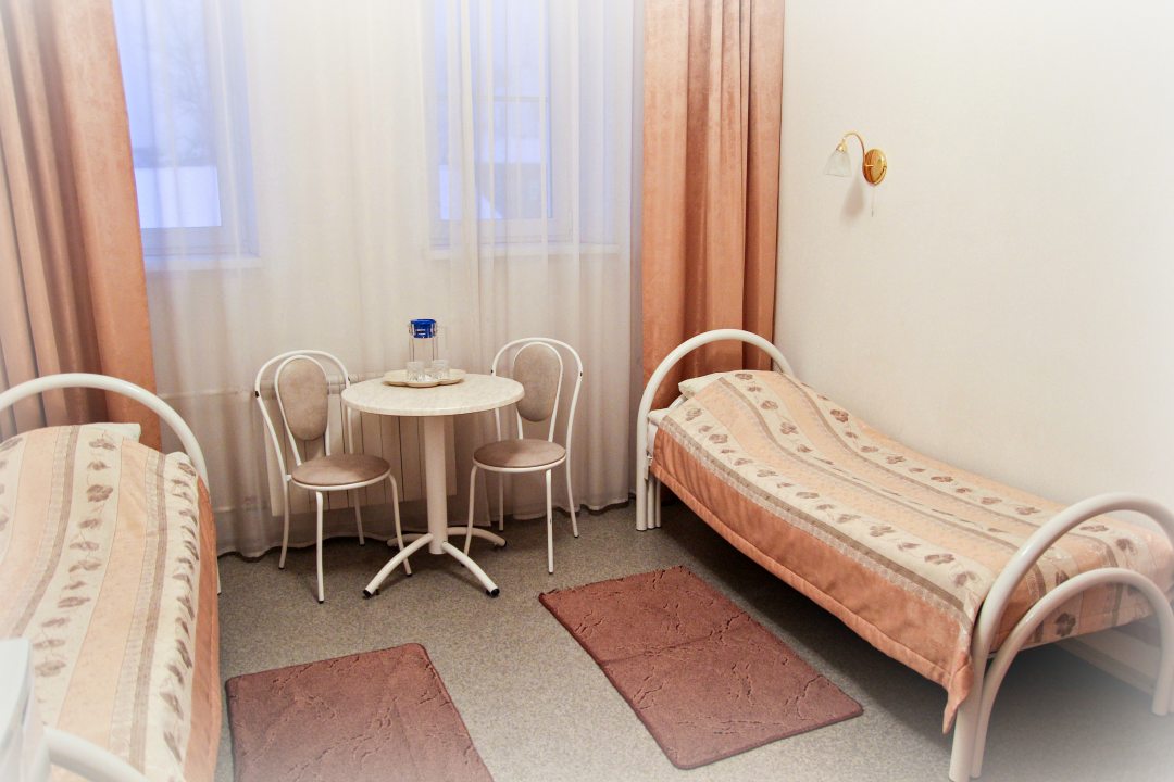 Двухместный (Секционный двухместный номер с 2 кроватями) гостиницы Заречная, Томск